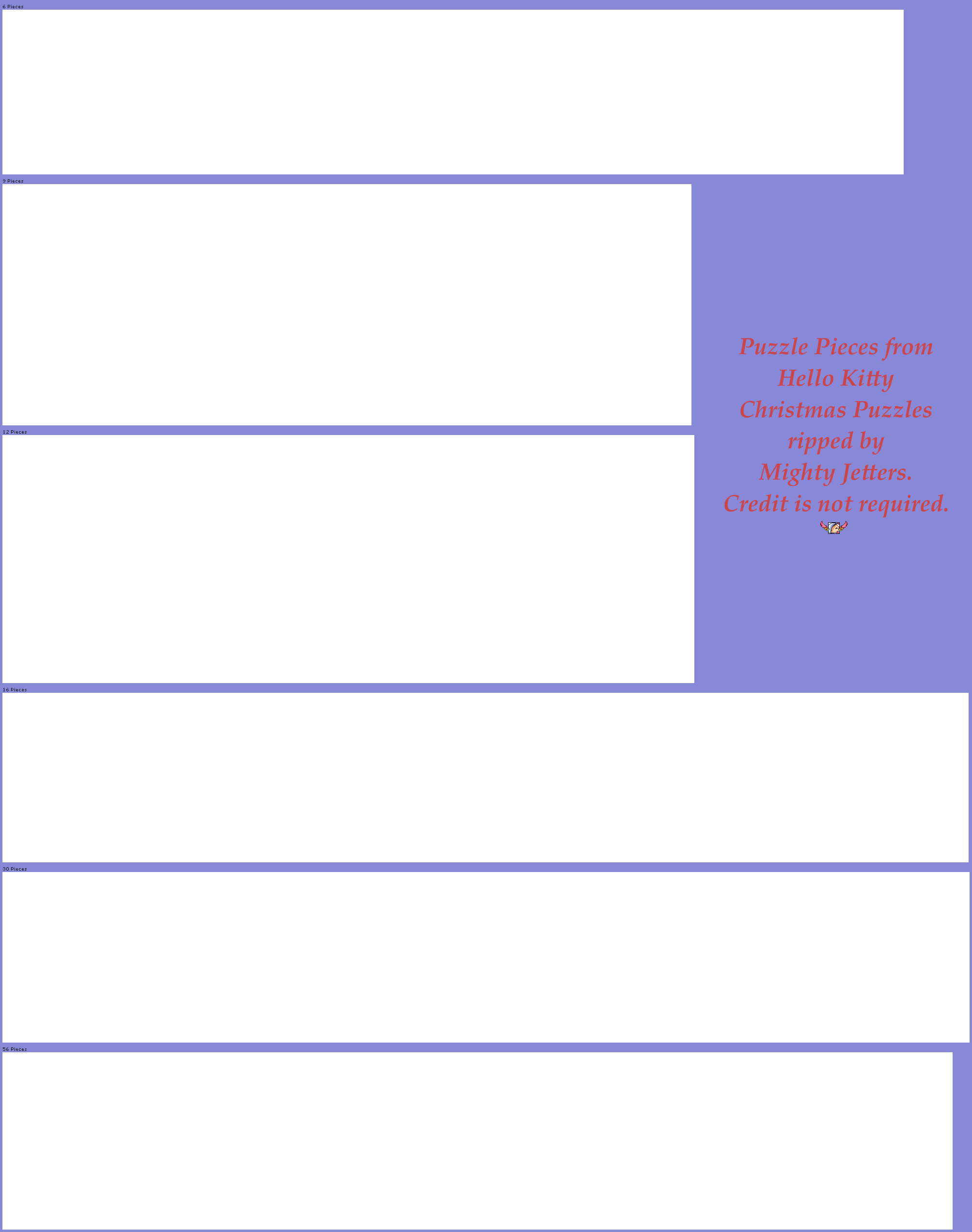 Hello Kitty Christmas Puzzles - Number (2006x2543), Png Download
