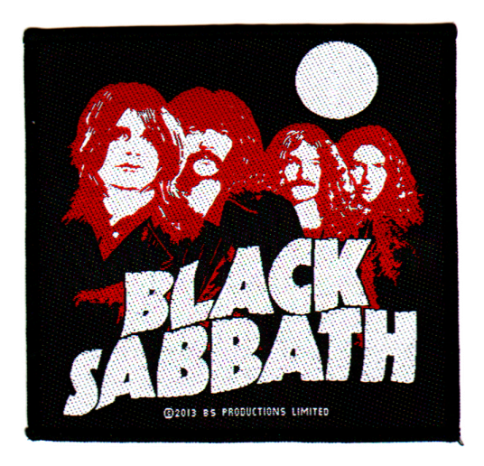 Black Sabbath Official Woven Patch Red Portraits Sew-on - Logo Black Sabbath Png (600x600), Png Download