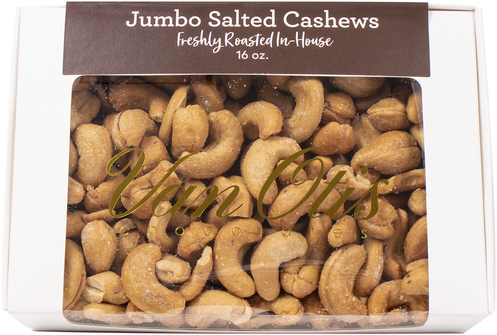 16oz Jumbo Cashews - Van Otis Chocolates (1000x1000), Png Download