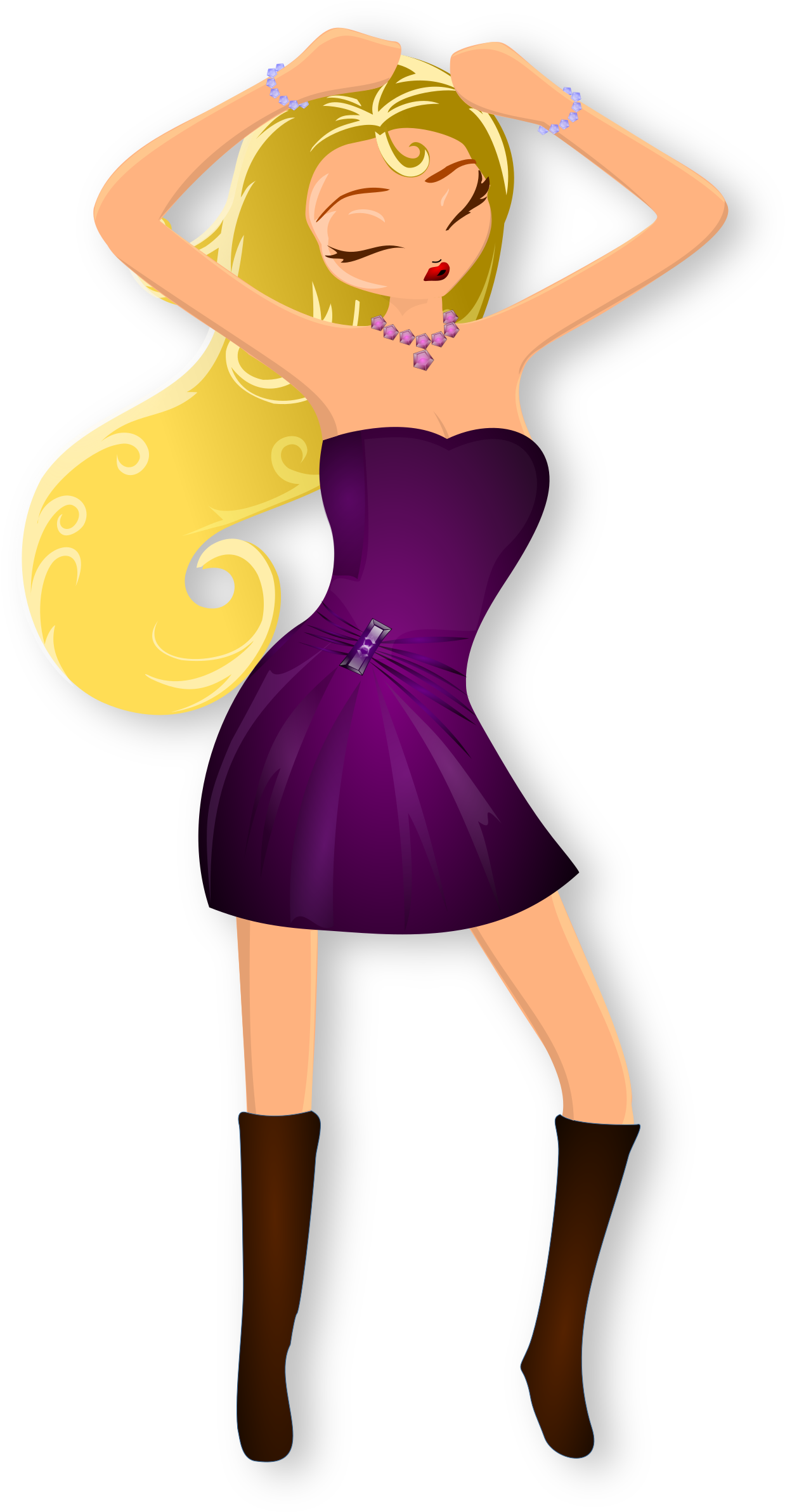 Girl Dancing Png Freeuse Library Huge Freebie - Dancing Girl Clipart (1252x2400), Png Download
