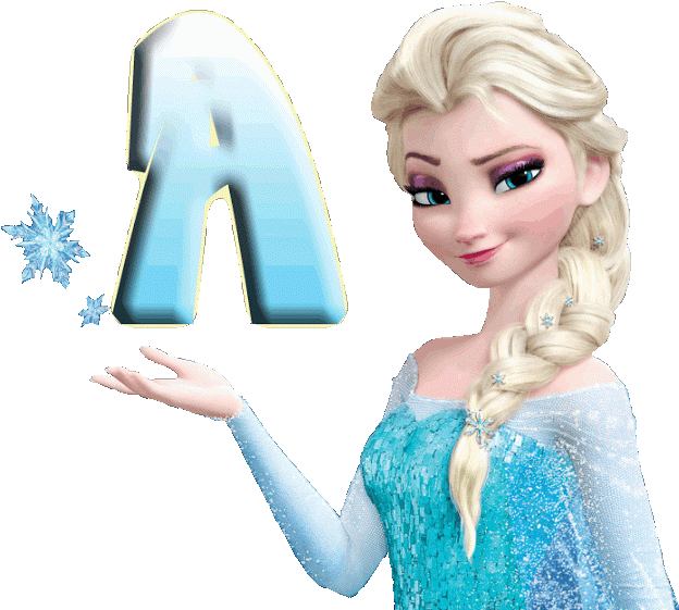 Alfabeto Decorativo Frozen Png - Frozen Characters Png Elsa (640x574), Png Download