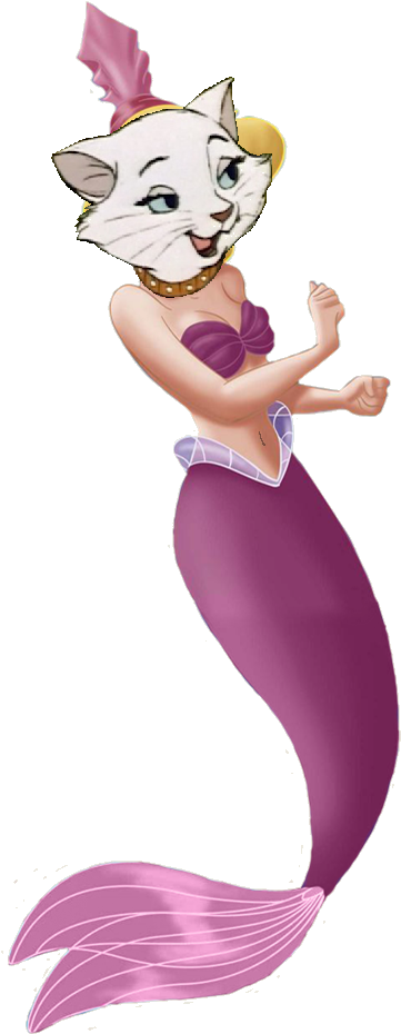 Duchess Mermaid - Ariel's Sister Andrina (386x948), Png Download