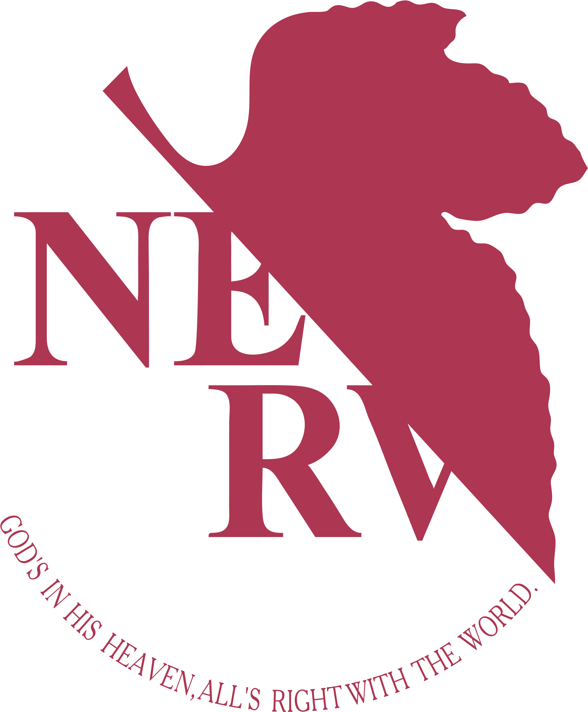 Nerv Logo Png Transparent - Neon Genesis Evangelion Png (2400x2400), Png Download