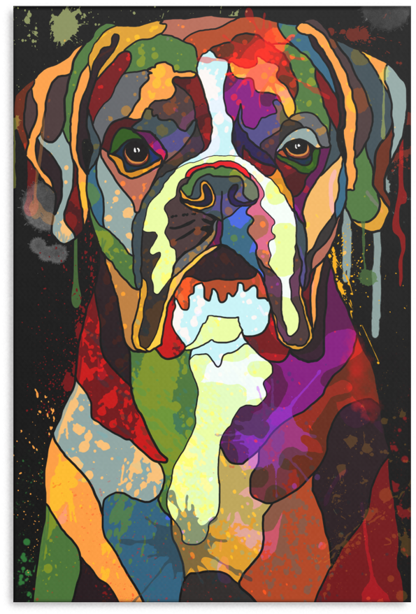 Boxer Canvas 5 D153 - Boxer (900x900), Png Download