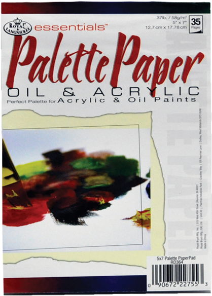Palette Paper Pad 35 Sheets - Royal Brush Essentials Palette Paper Pad 5"x7" 35 Sheets (1200x600), Png Download