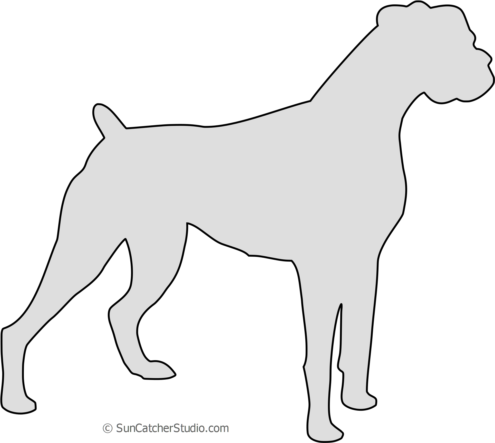 Jpeg Format - Love My Boxer Dogs (2000x1800), Png Download