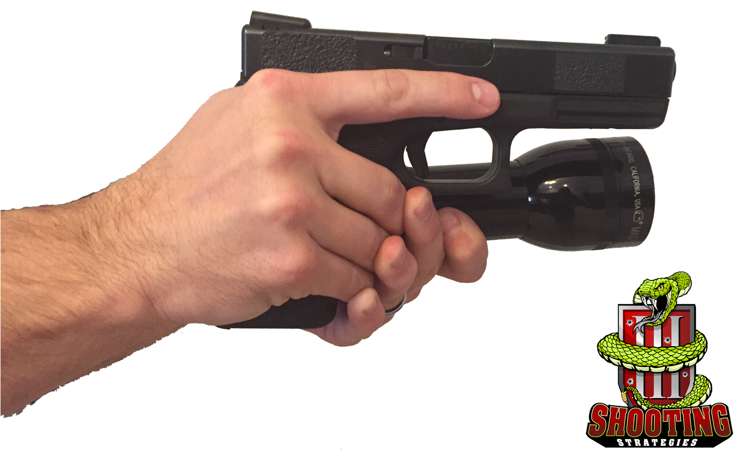 Hand Holding Flashlight - Airsoft Gun (1500x996), Png Download