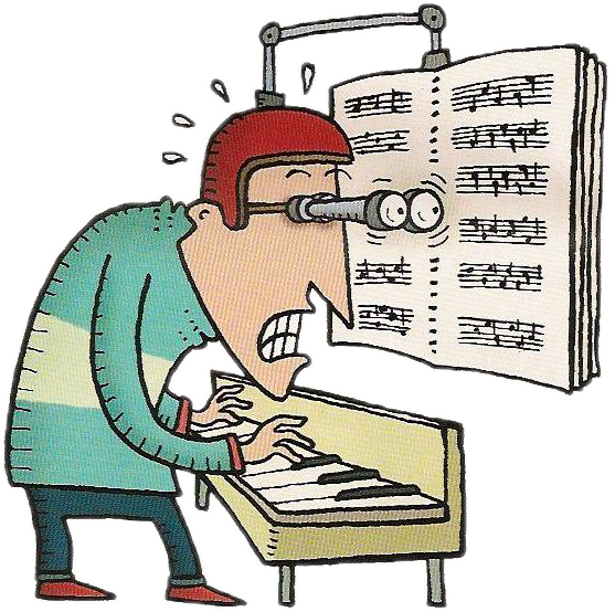 Can T Play Piano Clipart (557x554), Png Download