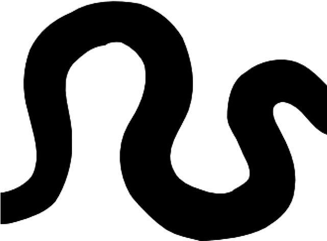 Snake Tattoo Clipart Silhouette - Silhouette (640x480), Png Download