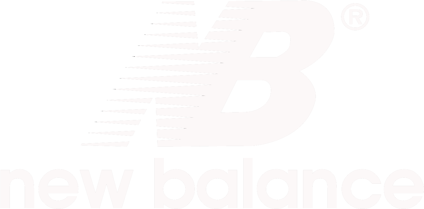 new balance logo white