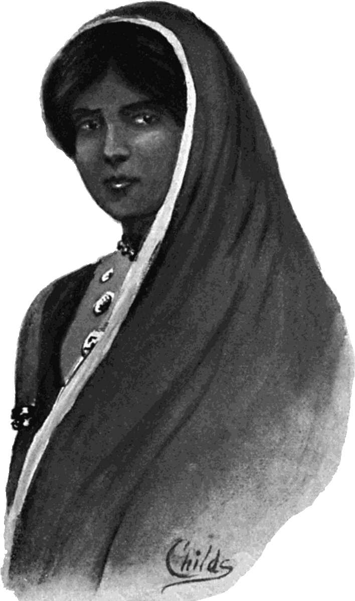 Indian Woman " - Project Gutenberg (716x1200), Png Download