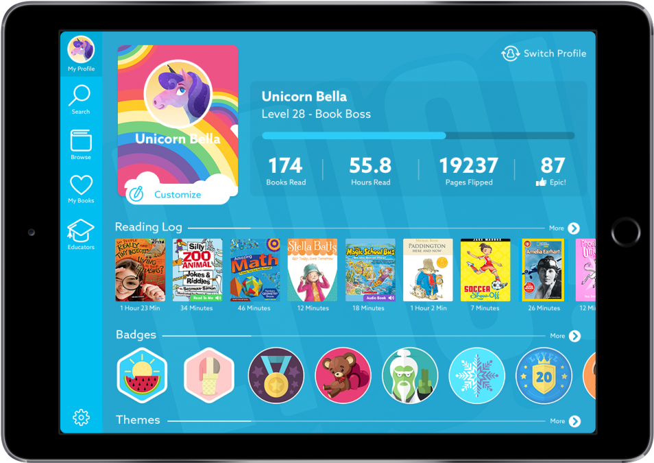 Epic Kids Profile - Epic Read Books Badges (1024x754), Png Download