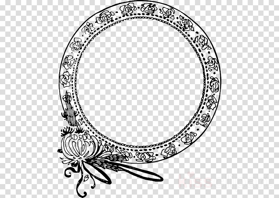 Border Png Round Clipart Borders And Frames Clip Art - Round Border Design (900x640), Png Download