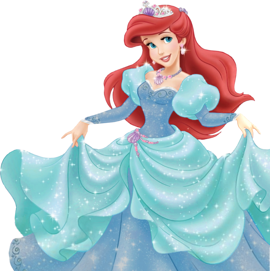 Disney Princess Images Princess Deluxe Ballgown Hd - Disney Princess Ariel Blue Dress (886x887), Png Download