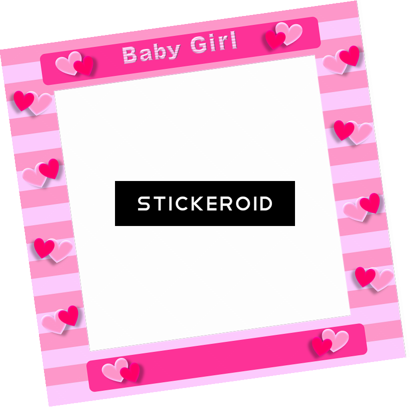 Pink Border Frame Frames - Transparent Pink Frame (820x814), Png Download