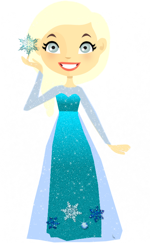 Download Frozen Clipart Elsa Disney Princess Anna - Vestido De Elsa Para Dolls Png (523x896), Png Download