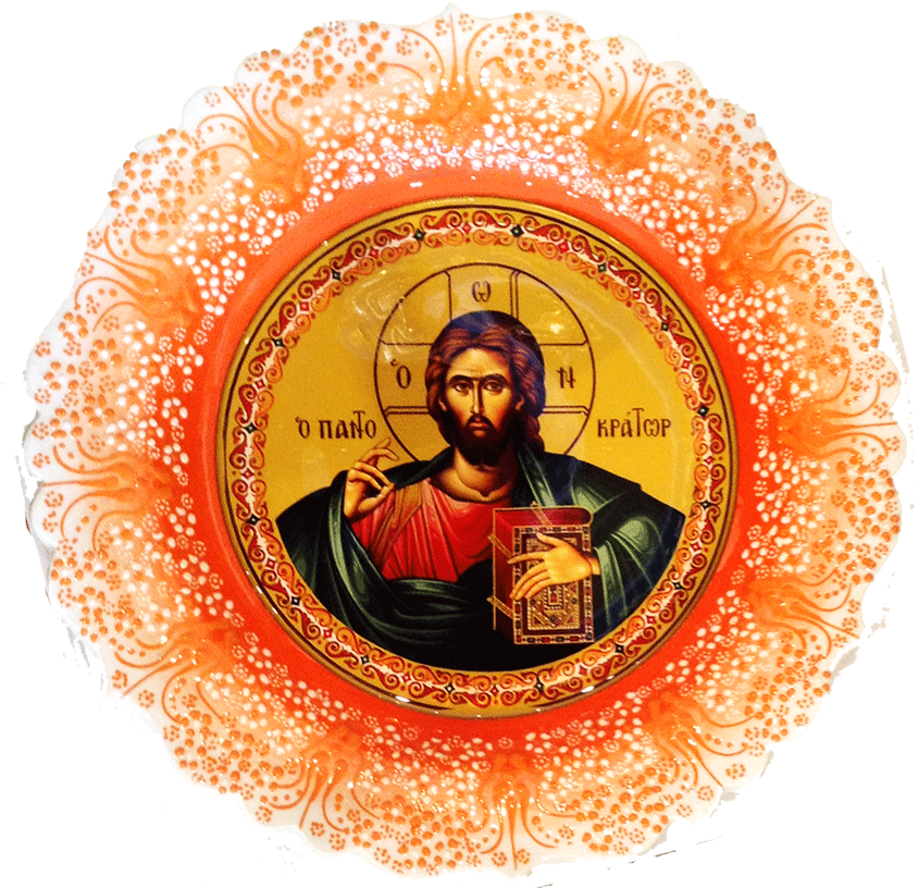 Porcelain Dish Jesus Christ - Porcelain (850x850), Png Download