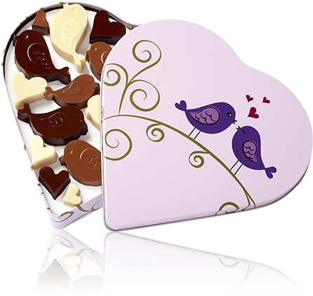 Pudełko Na Słodkości Lovebirds - Box (645x645), Png Download