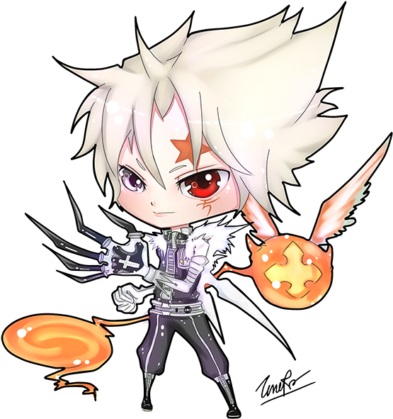 Allen Walker <3<3<3<3 From - Allen Walker Chibi Png (600x630), Png Download