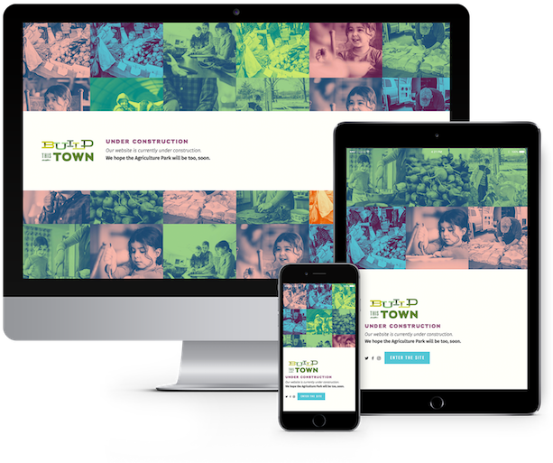 Squarespace Website Design For Build This Town In - Hoot Design Co. (1000x625), Png Download