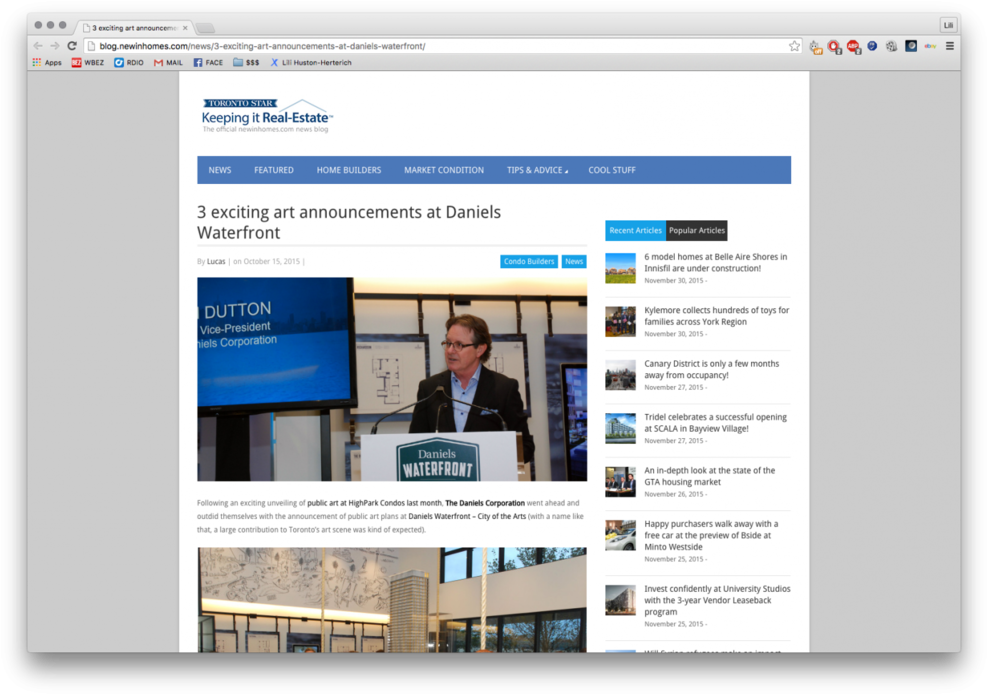 Public Studio On Shortlist For New Daniels Waterfront - Web Page (1000x707), Png Download