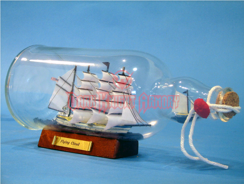 Dark Knight Armoury - Handcrafted Nautical Decor Flying Cloud Model Ship (850x850), Png Download