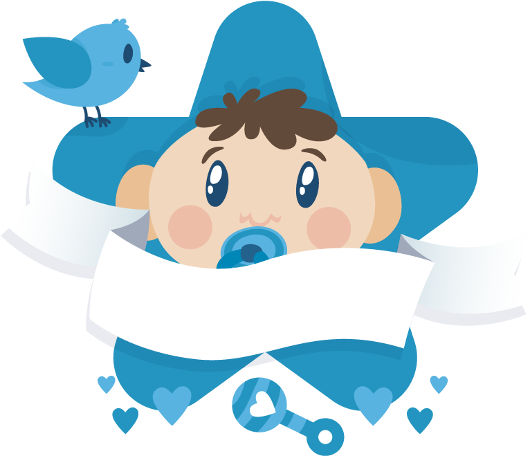 Boy Baby Shower Png Clip Freeuse Library - Baby Boy Vector Png (800x800), Png Download