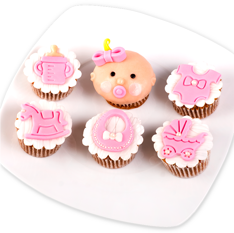 Babyshower Muffins - Muffins Baby Shower (820x900), Png Download