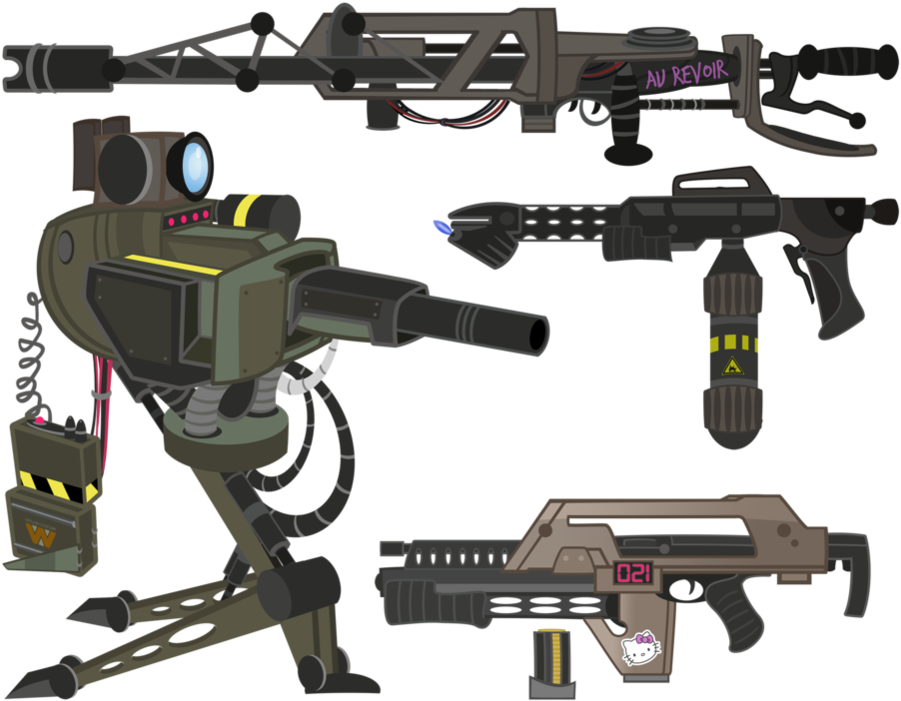 Pile Guns Png Clipart Freeuse Download - Portable Network Graphics (1023x781), Png Download