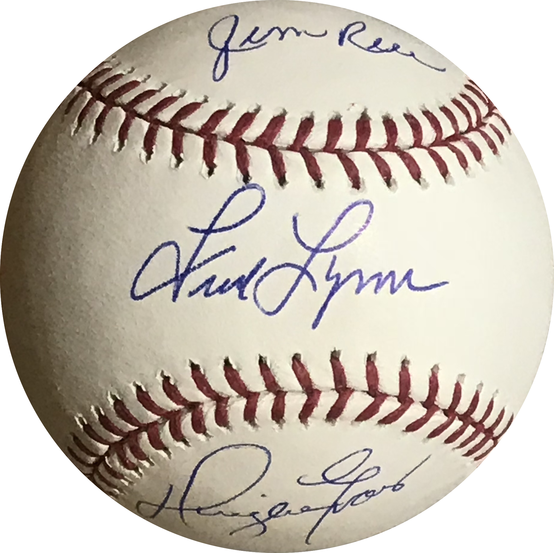 Rare Boston Red Sox Greats Triple Autographed Baseball (1854x1853), Png Download
