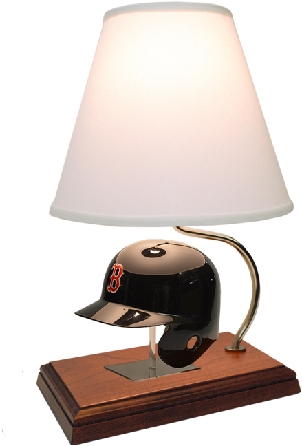 Boston Red Sox Mini Helmet Lamp - Lampshade (502x750), Png Download