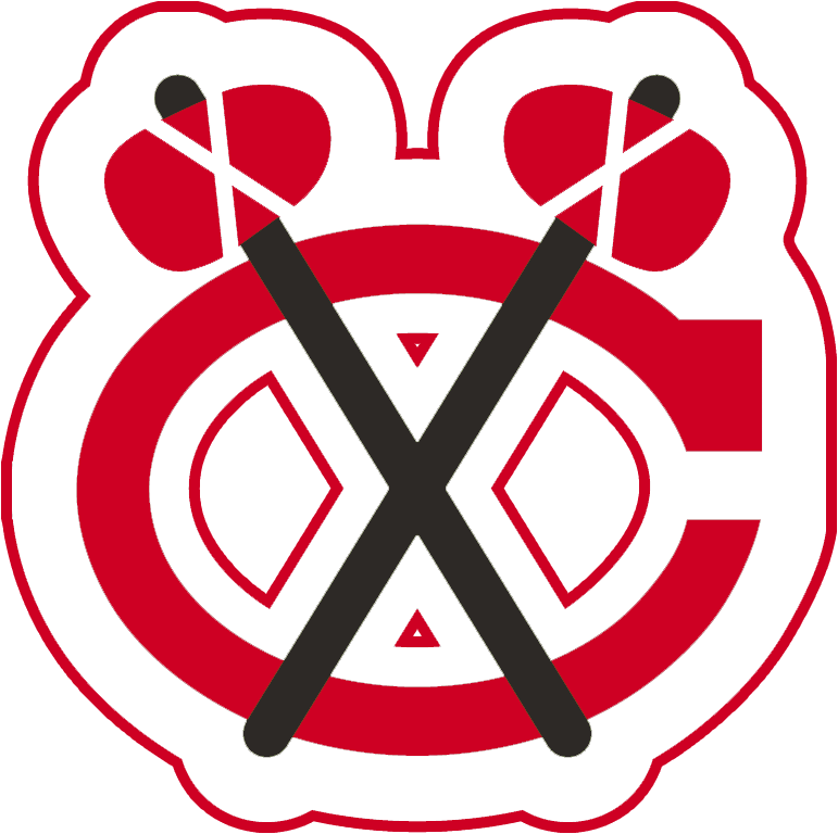 Chicago Black Hawks - Chicago Blackhawks Logo C (771x768), Png Download