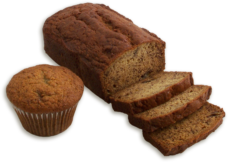 Banana Dessert Bread - Pumpkin Bread Transparent (800x800), Png Download