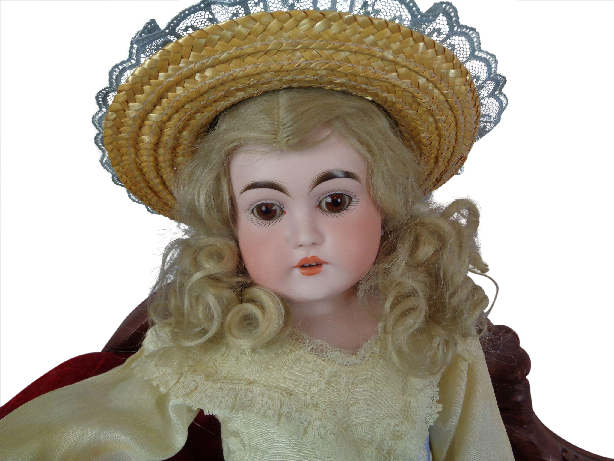Antique Kestner Bisque Head Doll Letter Series Rare - Costume Hat (2048x2048), Png Download