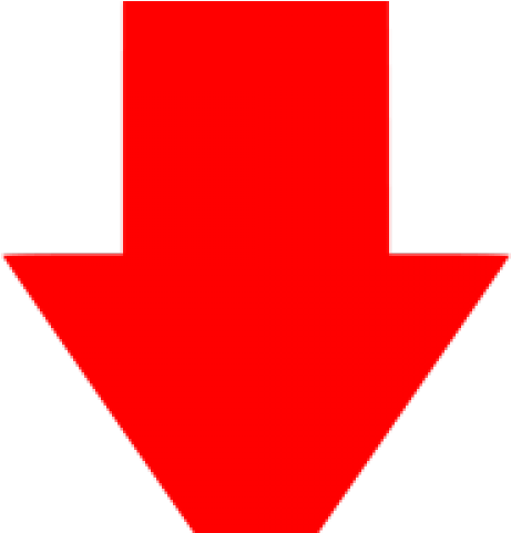 Red Arrow - Down Arrow Png Red (640x480), Png Download