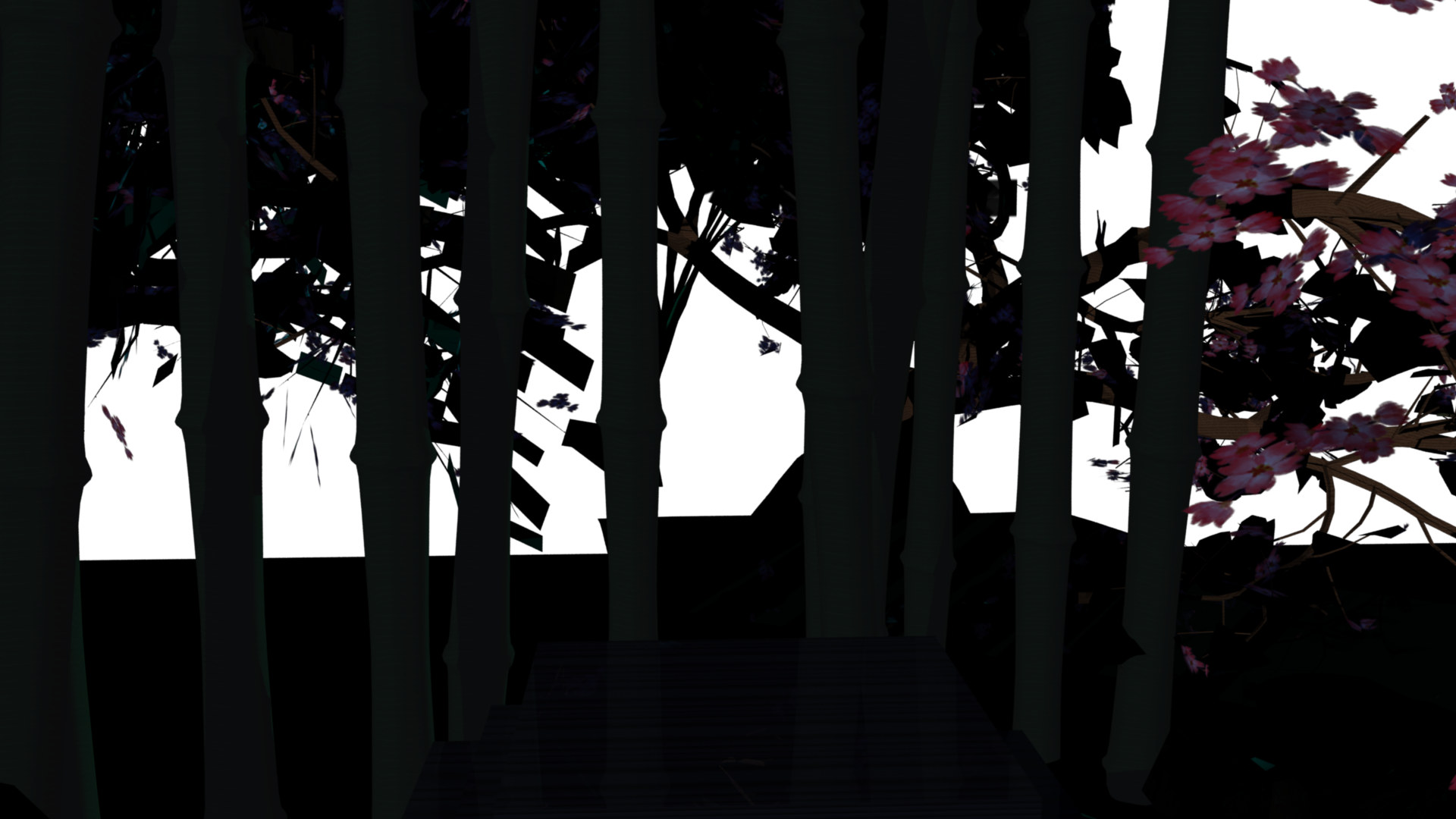 Forest Background - Silhouette (1920x1080), Png Download