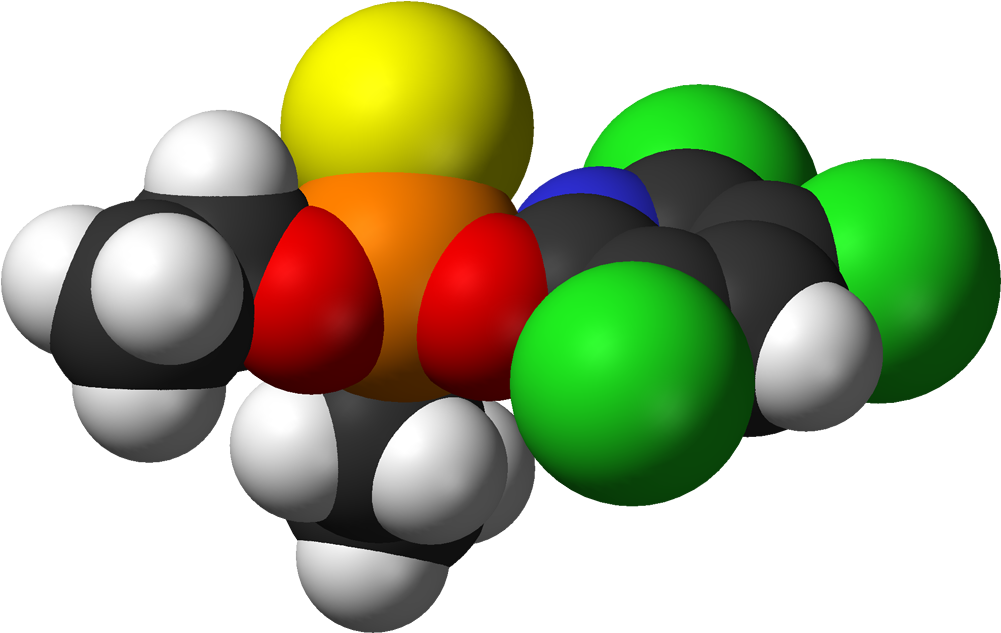 Chlorpyrifos Molecule (1100x732), Png Download