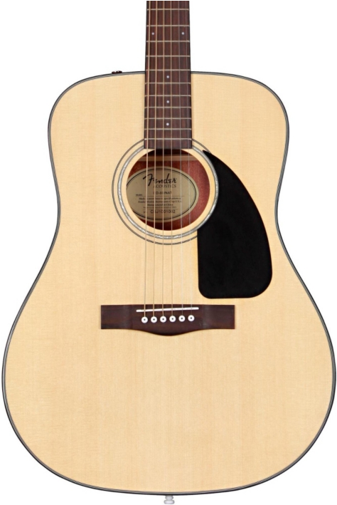 Fender Cd-60 Dreadnought Acoustic Guitar - Fender Cd-60 Na (1366x708), Png Download