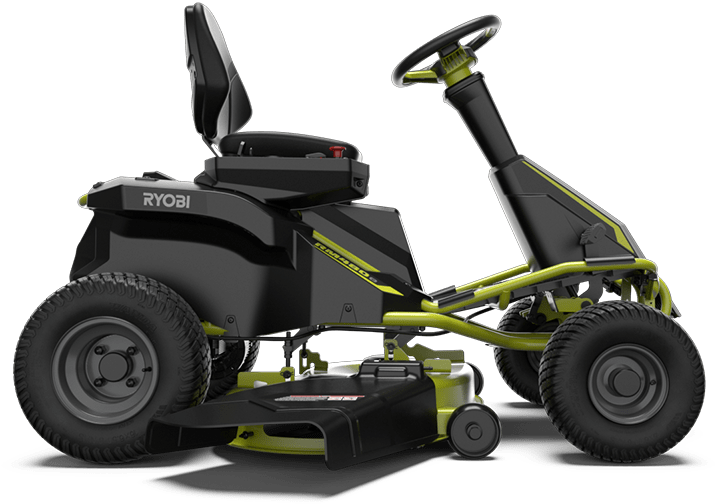 Riding Mower - Ryobi Electric Riding Lawn Mower (900x600), Png Download