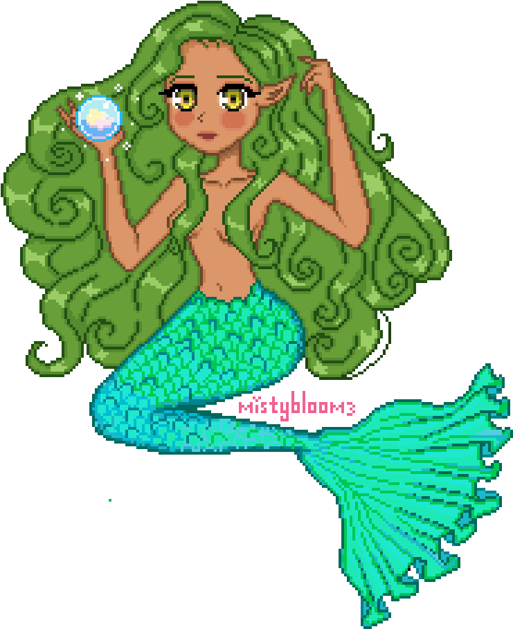 The Kelp Mermaid - Mermaid (880x1000), Png Download