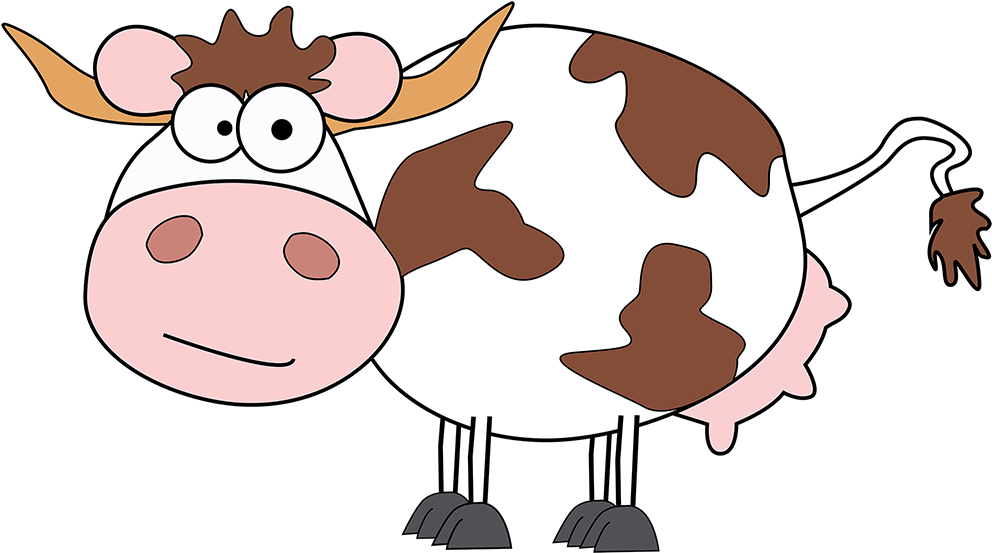 Hat Eine Kuh Von Herr Meier Bedarf Gemelkt Zu Werden, - Cartoon (2000x770), Png Download