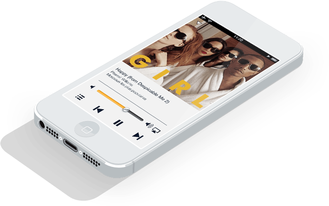 Napster Devices - Iphone (1200x722), Png Download