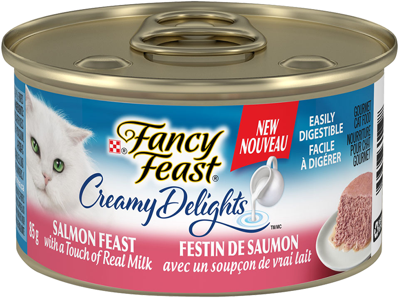 Purina® Fancy Feast® Creamy Delights™ Salmon Feast - Fancy Feast Creamy Delights Cat Food, Gourmet, Chicken (780x583), Png Download