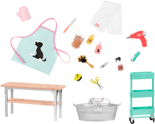 Pet Grooming Set - Our Generation Pet Grooming Set (600x600), Png Download