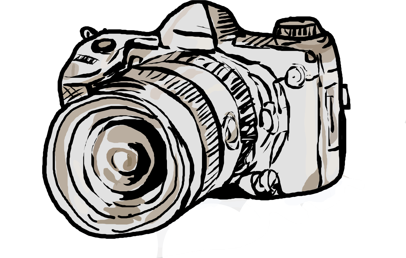 Gallery Ngo Iuventa Transparent Tumblr Overlays Camera - Camera Drawing (1600x1017), Png Download