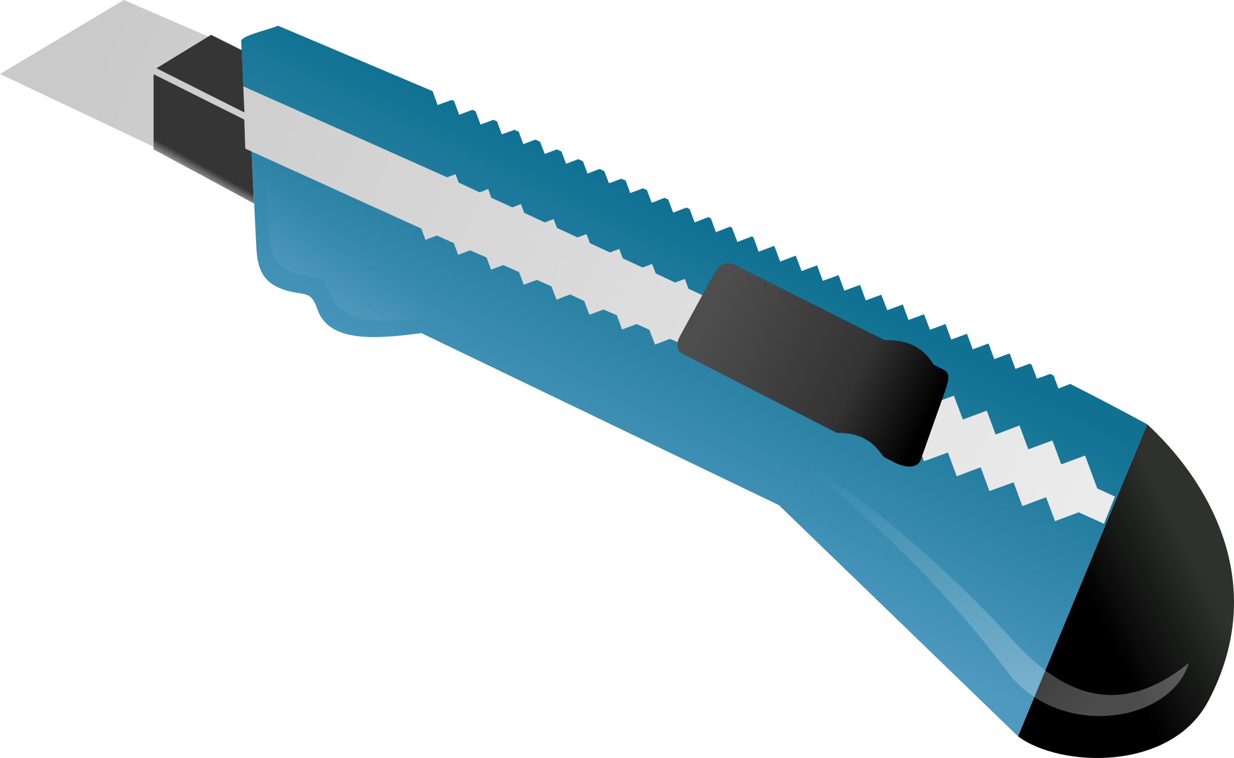 Light Blue Clipart Tool - Cutter Clipart (2400x1475), Png Download