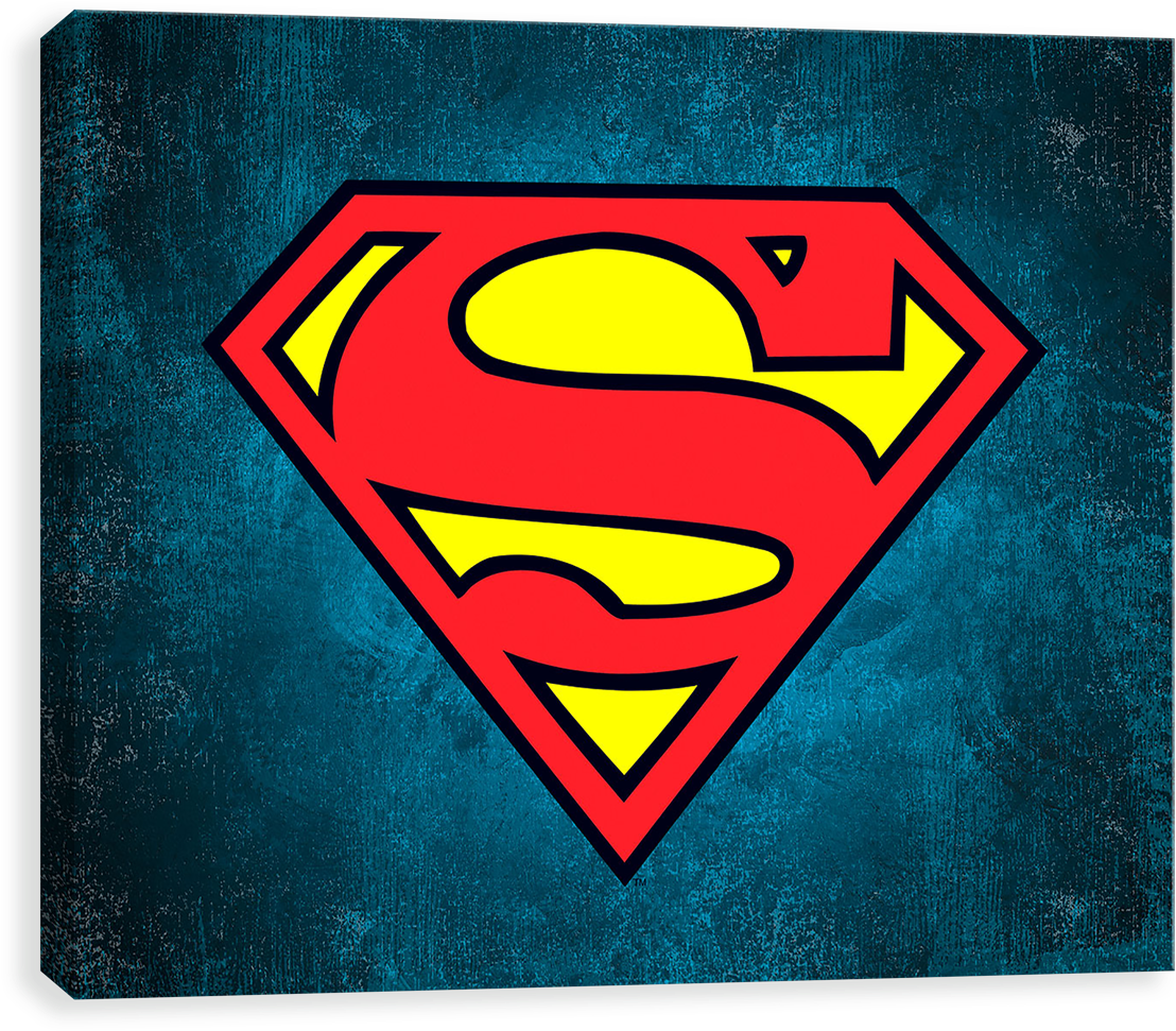 Superman Logo On Texture - Superman Logo Square (1280x1280), Png Download