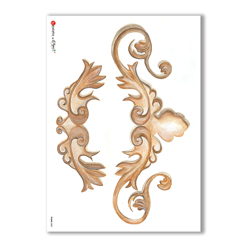 Rice Paper Frame For Decoupage - Rice Paper (1200x1372), Png Download