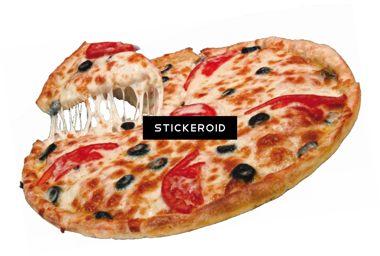 Cheese Pizza - Cheese Burst Pizza Png (1452x977), Png Download