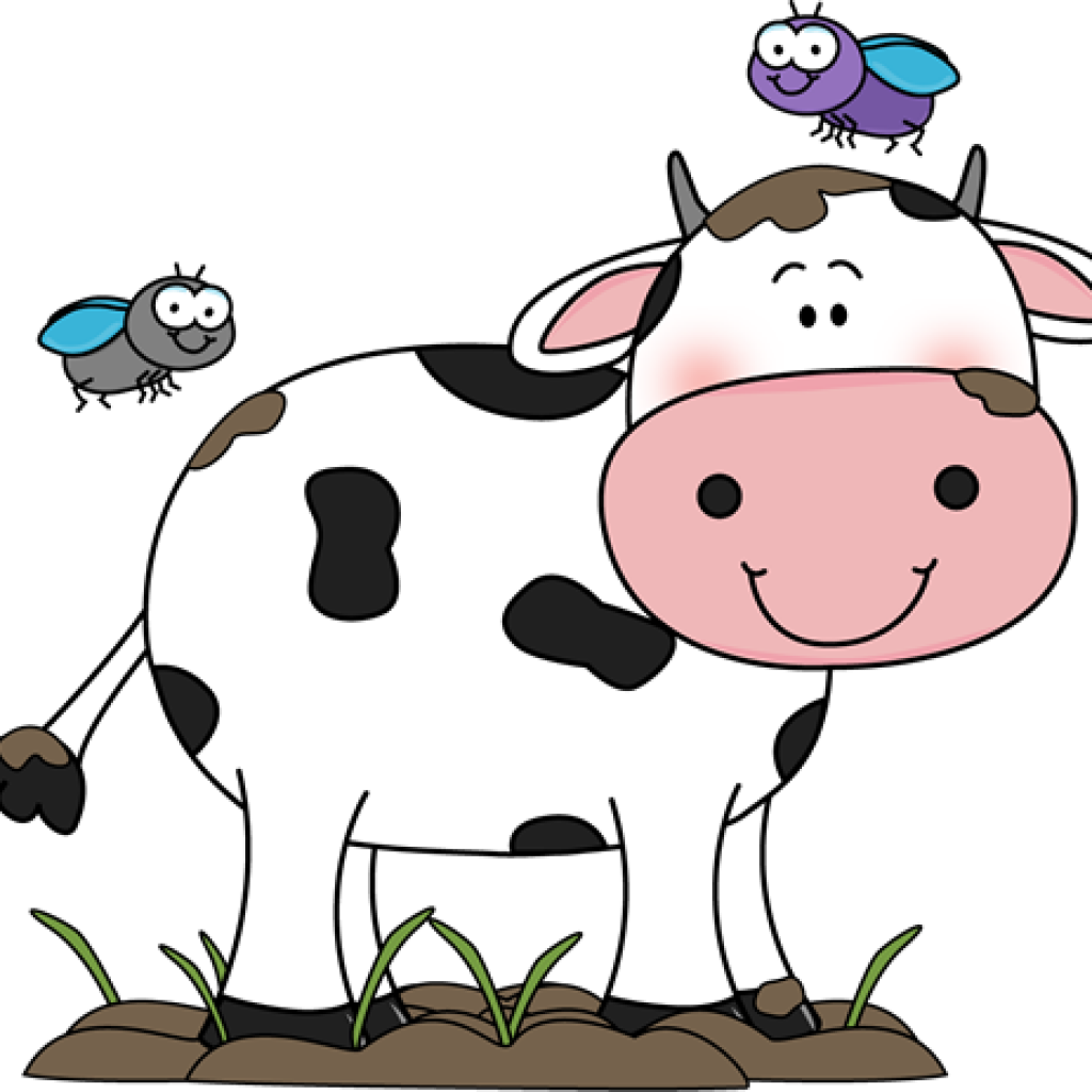 Cute Cow Clipart Cute Cow Clip Art Cow In The Mud With - Clipart Cow (1024x1024), Png Download